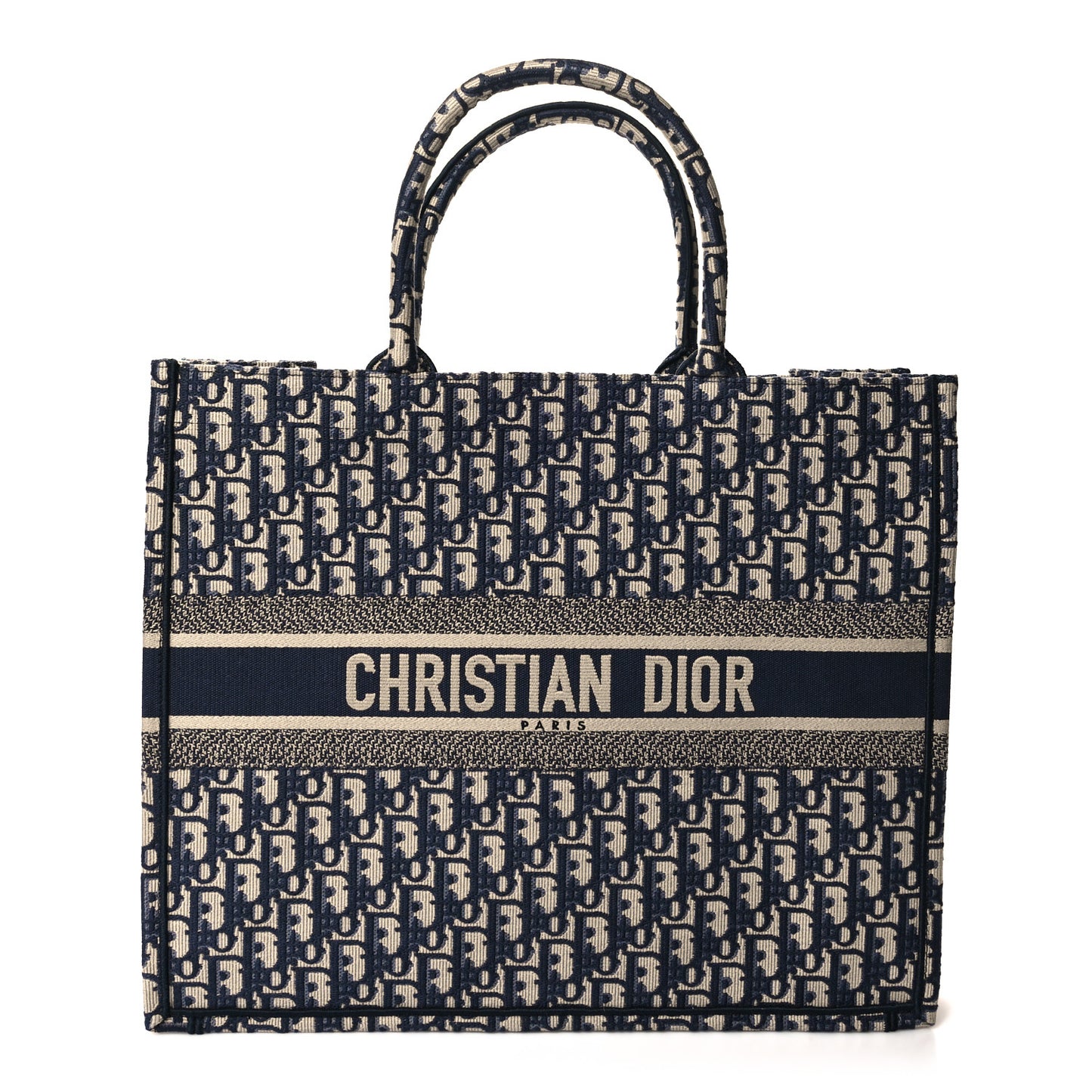 Oblique Large Book Tote Blue Multicolor