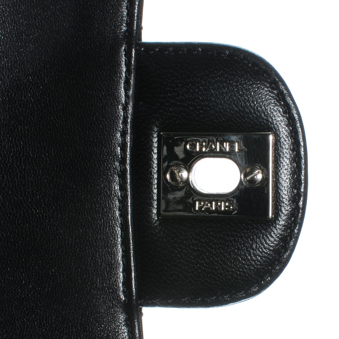Patent Secret Label Medium Flap Black