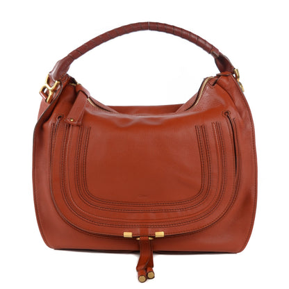Chloe Calfskin Large Marcie Hobo Whiskey 1 of 8