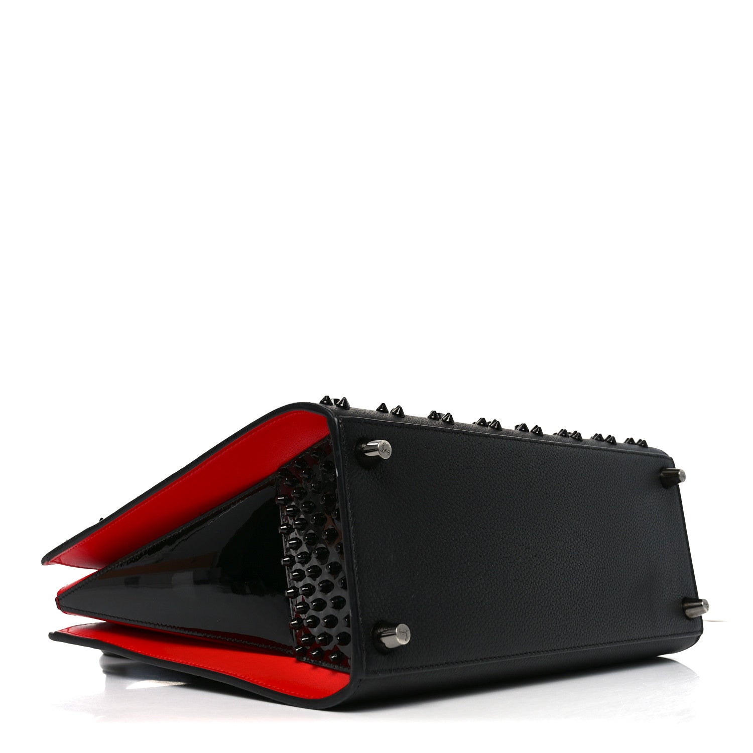 Christian Louboutin Calfskin Spikes Loubinthesky Medium Paloma Black 3 of 8