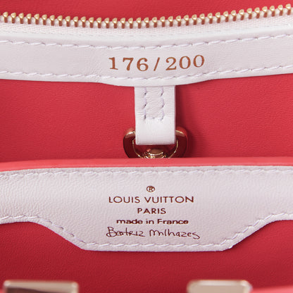 Louis Vuitton Lambskin Artycapucines MM Beatriz Milhazes Multicolor White 8 of 9