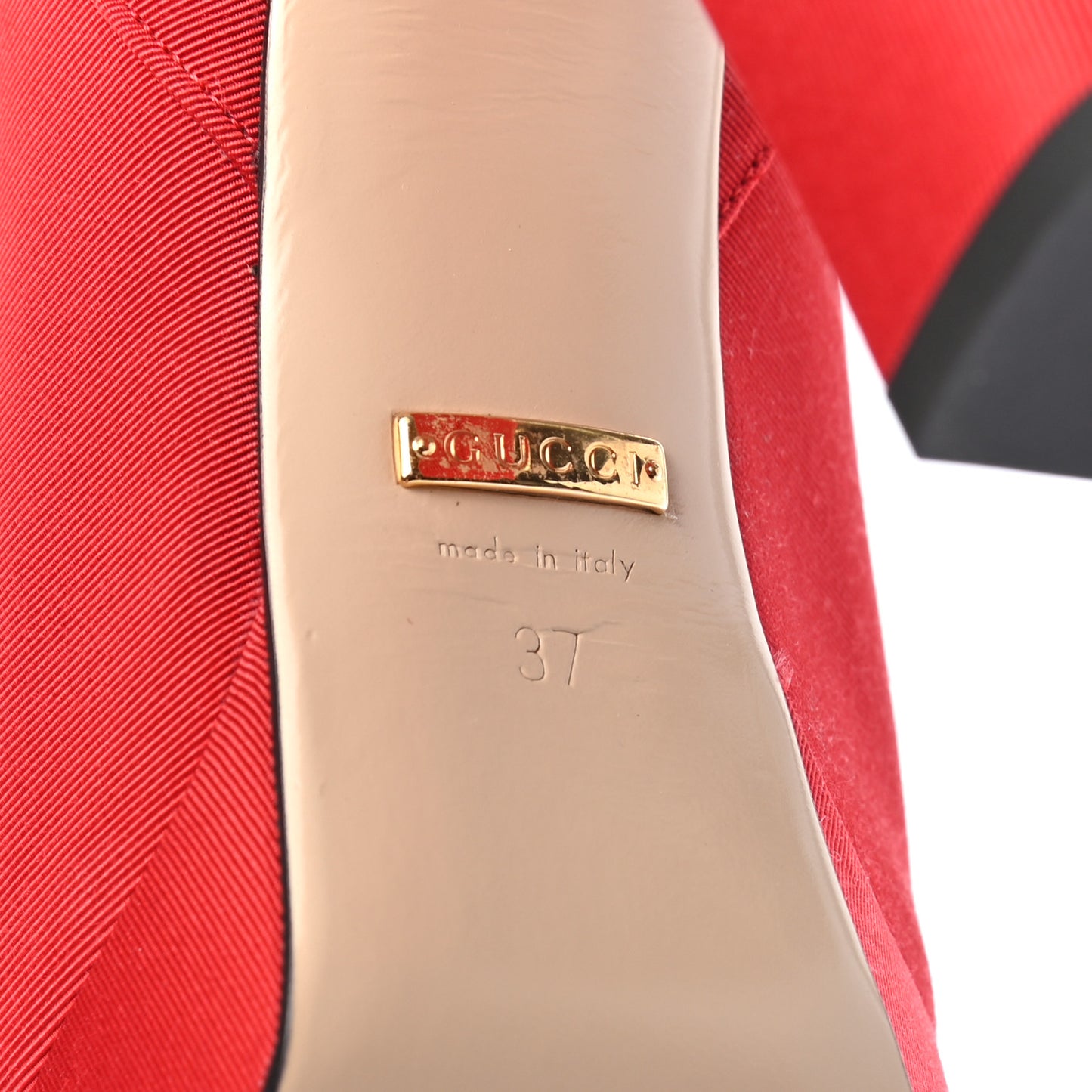 Twill Larius Knee High Boots 37 Heron Red