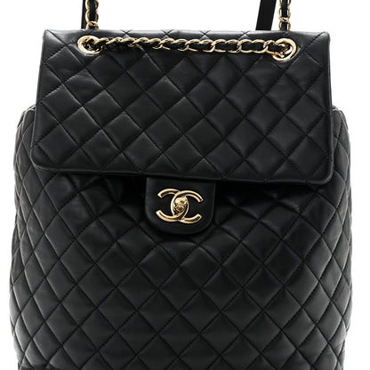 Chanel Lambskin Quilted Large Urban Spirit Backpack Black 8 of 10