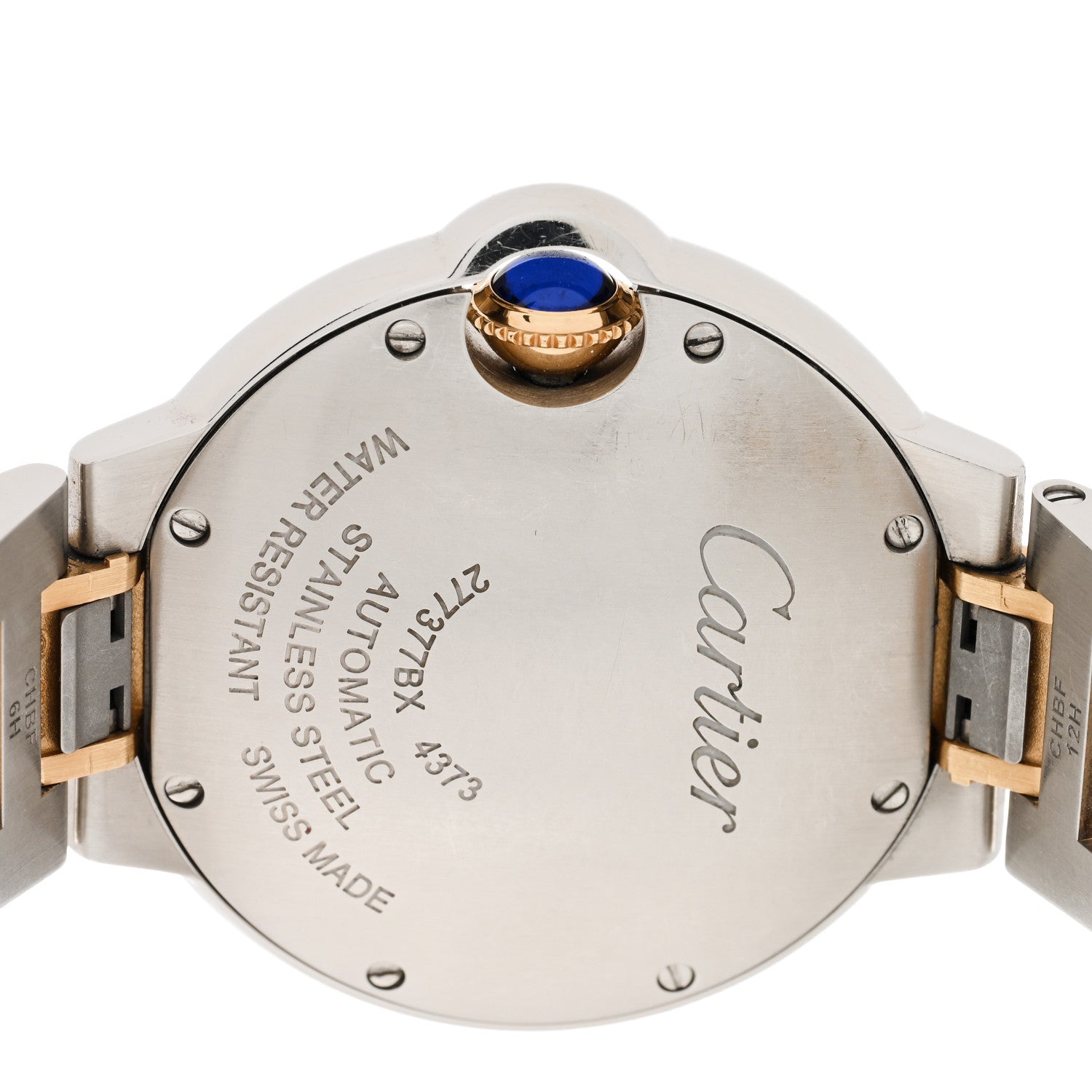 Cartier Stainless Steel 18K Yellow Gold 33mm Ballon Bleu De Cartier Automatic Watch 4 of 5
