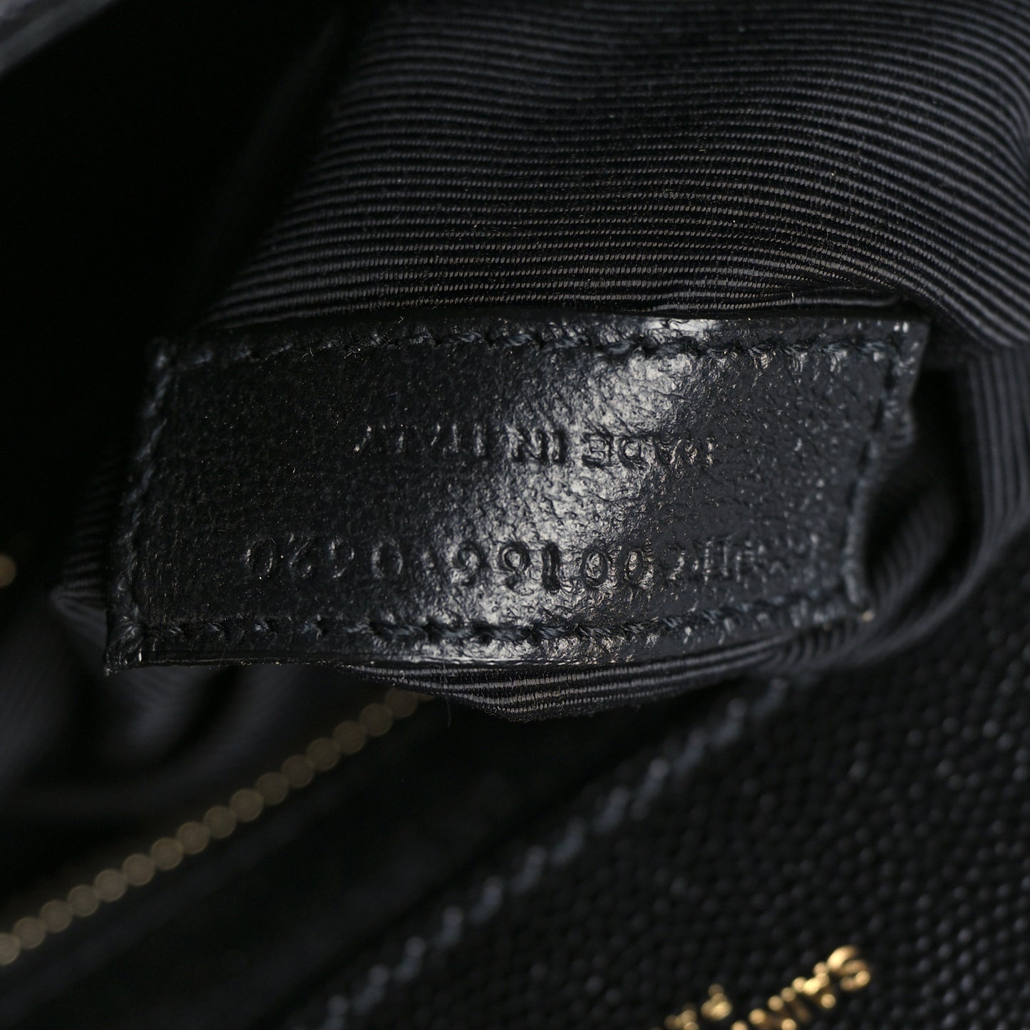 Grain De Poudre Textured Mixed Matelasse Large Triquilt Monogram Satchel Black