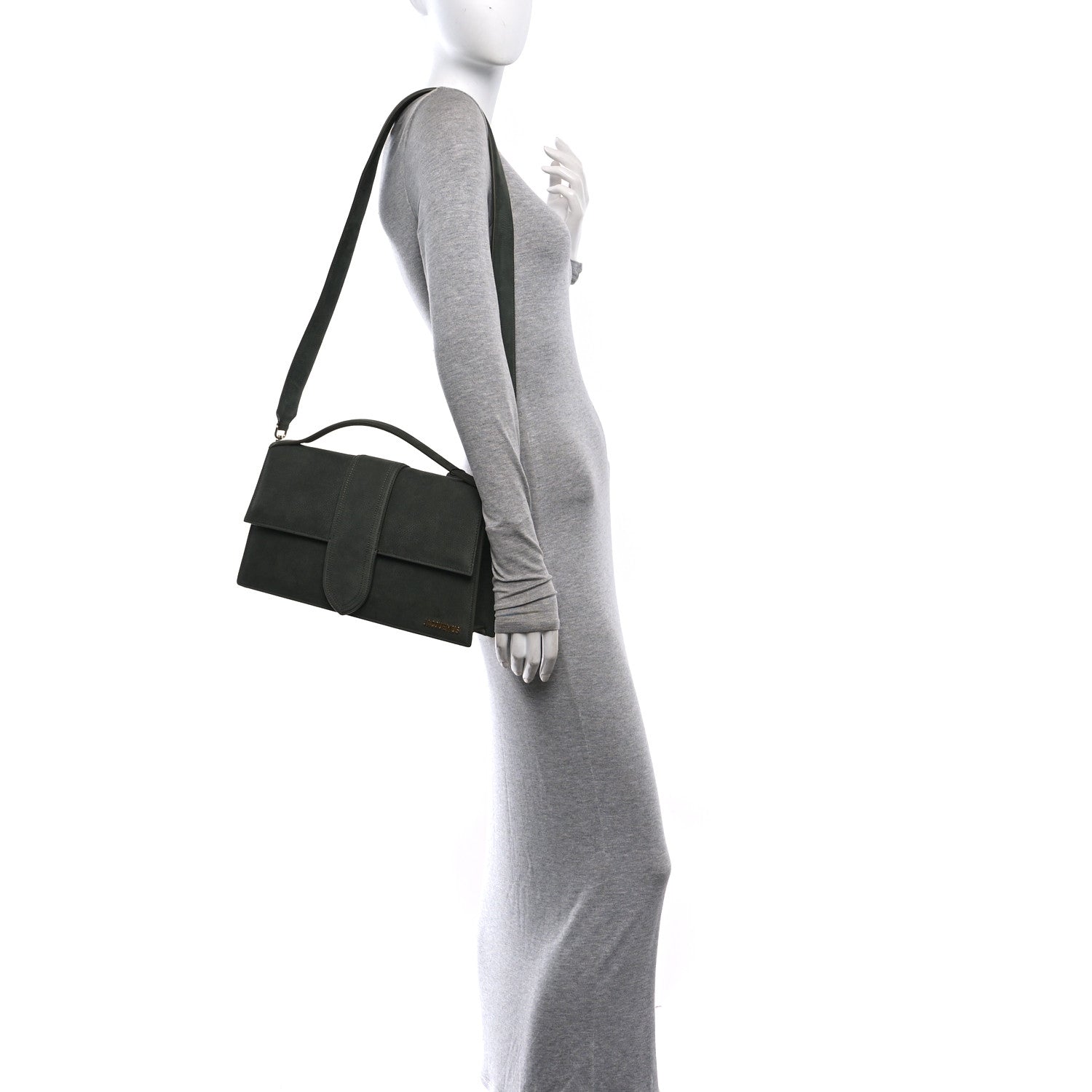 Jacquemus Nubuck Le Bambinou Dark Green 2 of 9