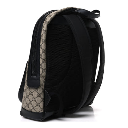 Gucci GG Supreme Monogram Medium Backpack Black 2 of 9
