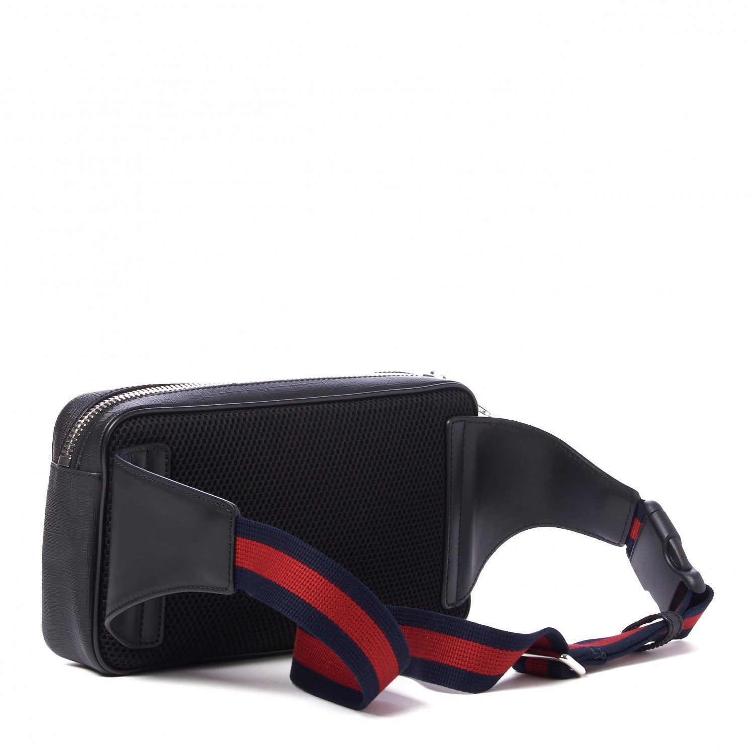 Gucci Soft GG Supreme Monogram Web Belt Bag Black Grey 2 of 8