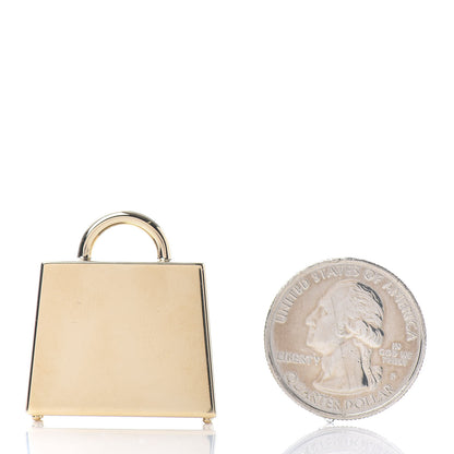 Hermes Lacquered Permabrass Kelly Curiosite Charm Black 2 of 3