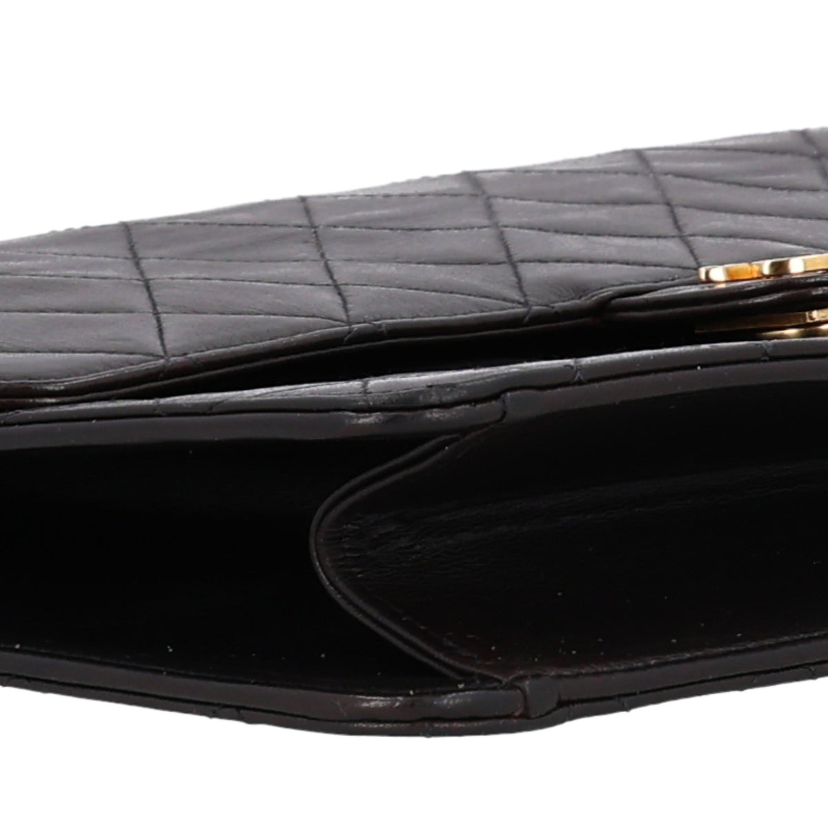 Chanel Lambskin Medium Double Flap Dark Brown 10 of 11