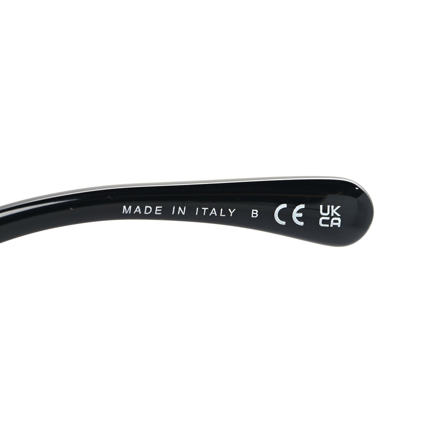 Acetate Strass Square Sunglasses 5422-B Black White