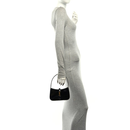Saint Laurent Patent Calfskin Le 5 A 7 Mini Hobo Black 2 of 10