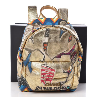Chanel Graffiti Printed Canvas Street Spirit Backpack Multicolor 10 of 10