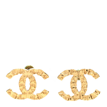 Chanel Metal CC Earrings Gold 1 of 5