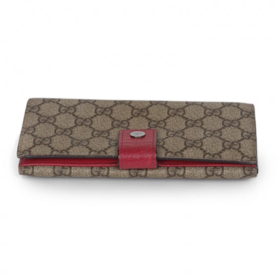 GG Plus Monogram Ladies GG Continental Wallet Red