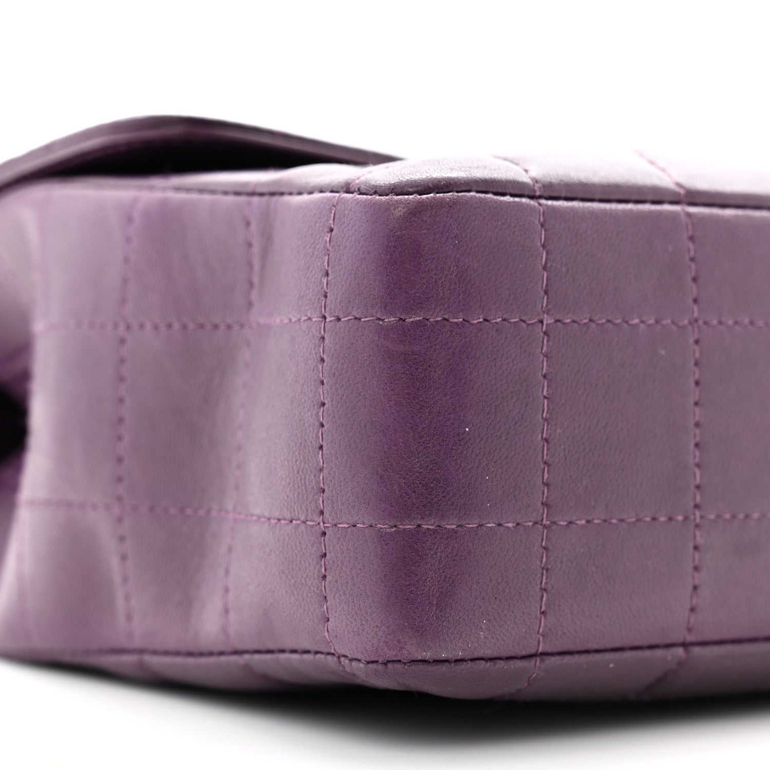 Chanel Lambskin Chocolate Bar Mademoiselle Flap Purple 10 of 14
