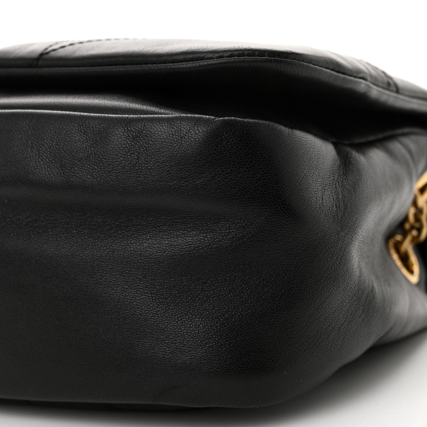 Lambskin Matelasse Monogram Small Jamie 4.3 Black