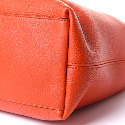 Gucci Pebbled Calfskin Medium Soho Chain Shoulder Bag Sun Orange 11 of 12