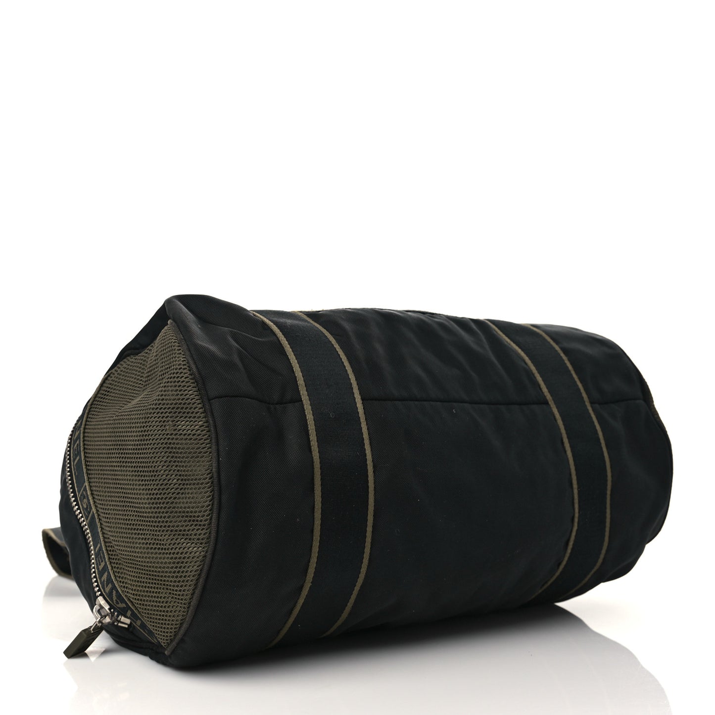 Nylon Sport Duffle Black Green
