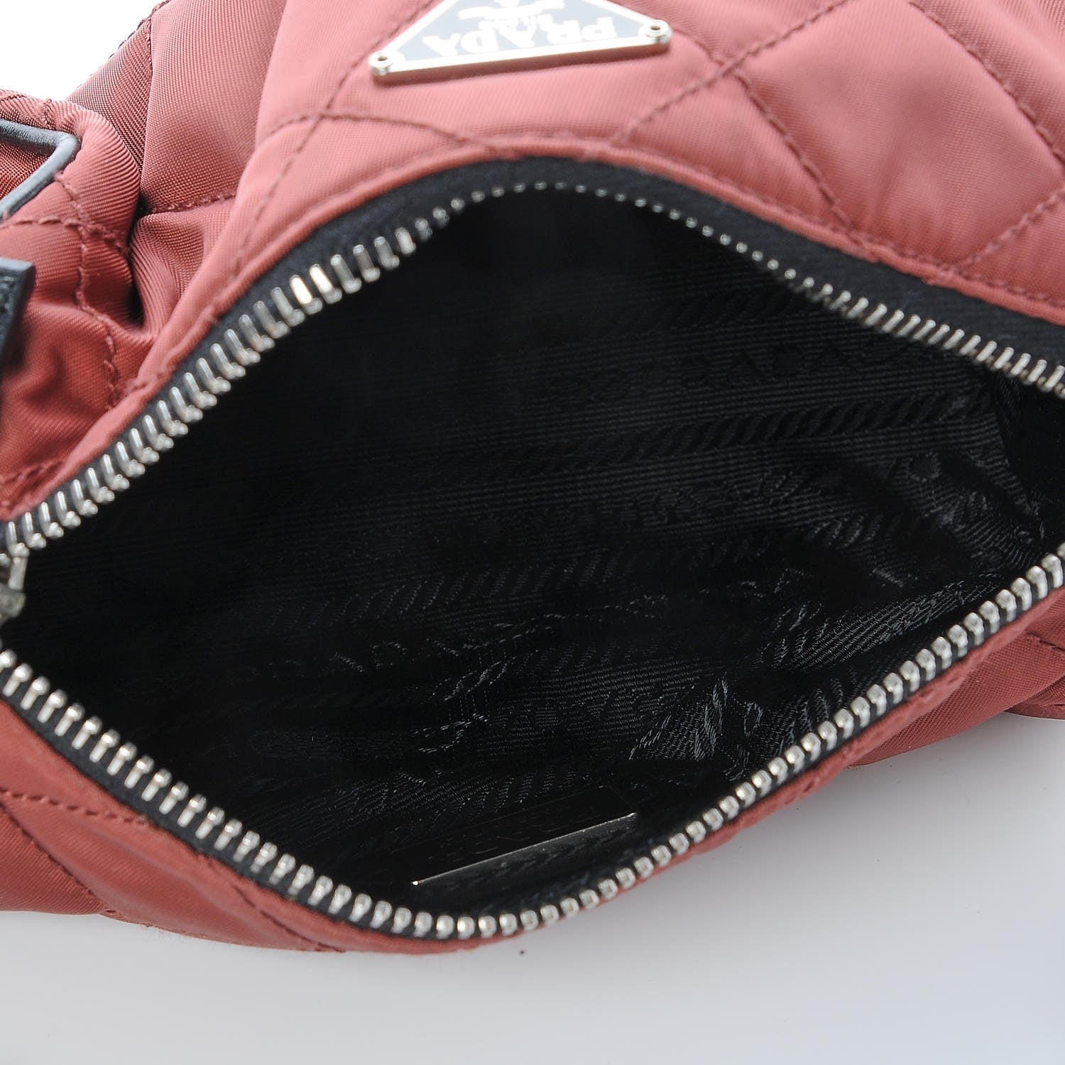 Prada Tessuto Nylon Impuntutato Quilted Handbag Antilope Nero Black 5 of 8