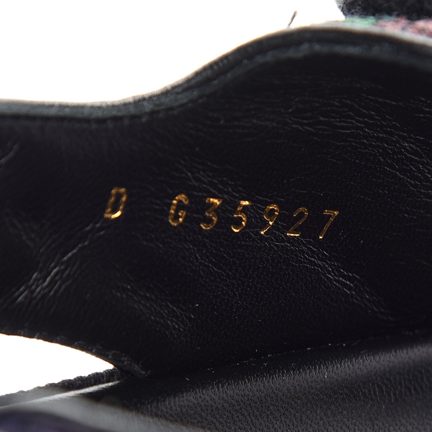 Chanel Denim Quilted Dad Sandals 38 Black Multicolor 8 of 8
