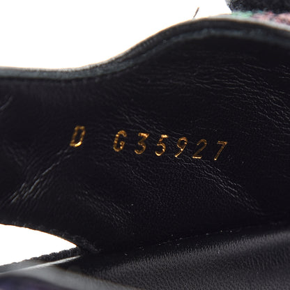 Chanel Denim Quilted Dad Sandals 38 Black Multicolor 8 of 8