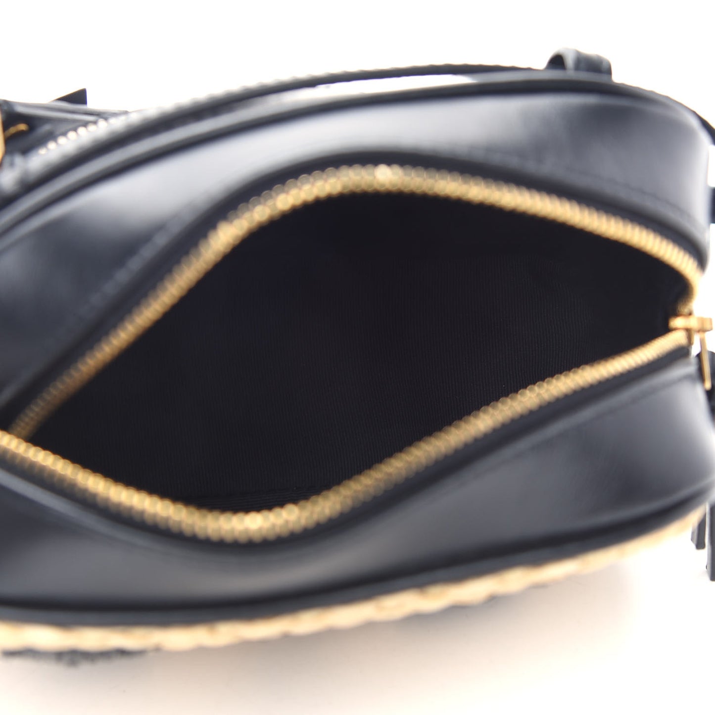 Raffia Canvas Monogram Lou Heart Belt Bag Beige Black