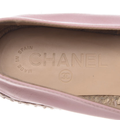 Chanel Lambskin CC Espadrilles 38 Light Pink 9 of 11