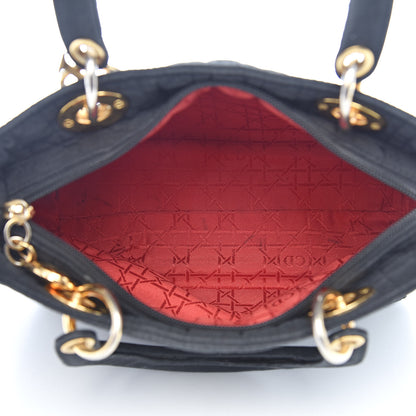 Christian Dior Nylon Cannage Medium Lady Dior Black 5 of 19