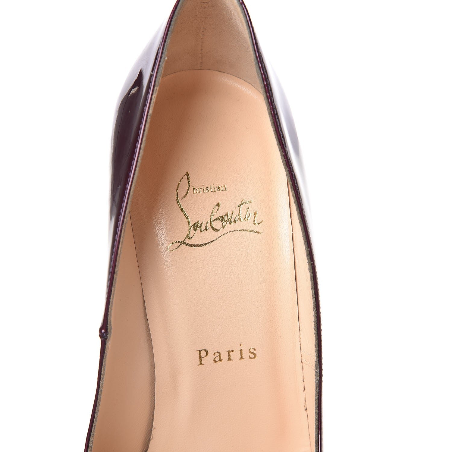 Christian Louboutin Metallic Patent Bianca 140 Pumps 38 Amethyste 7 of 8