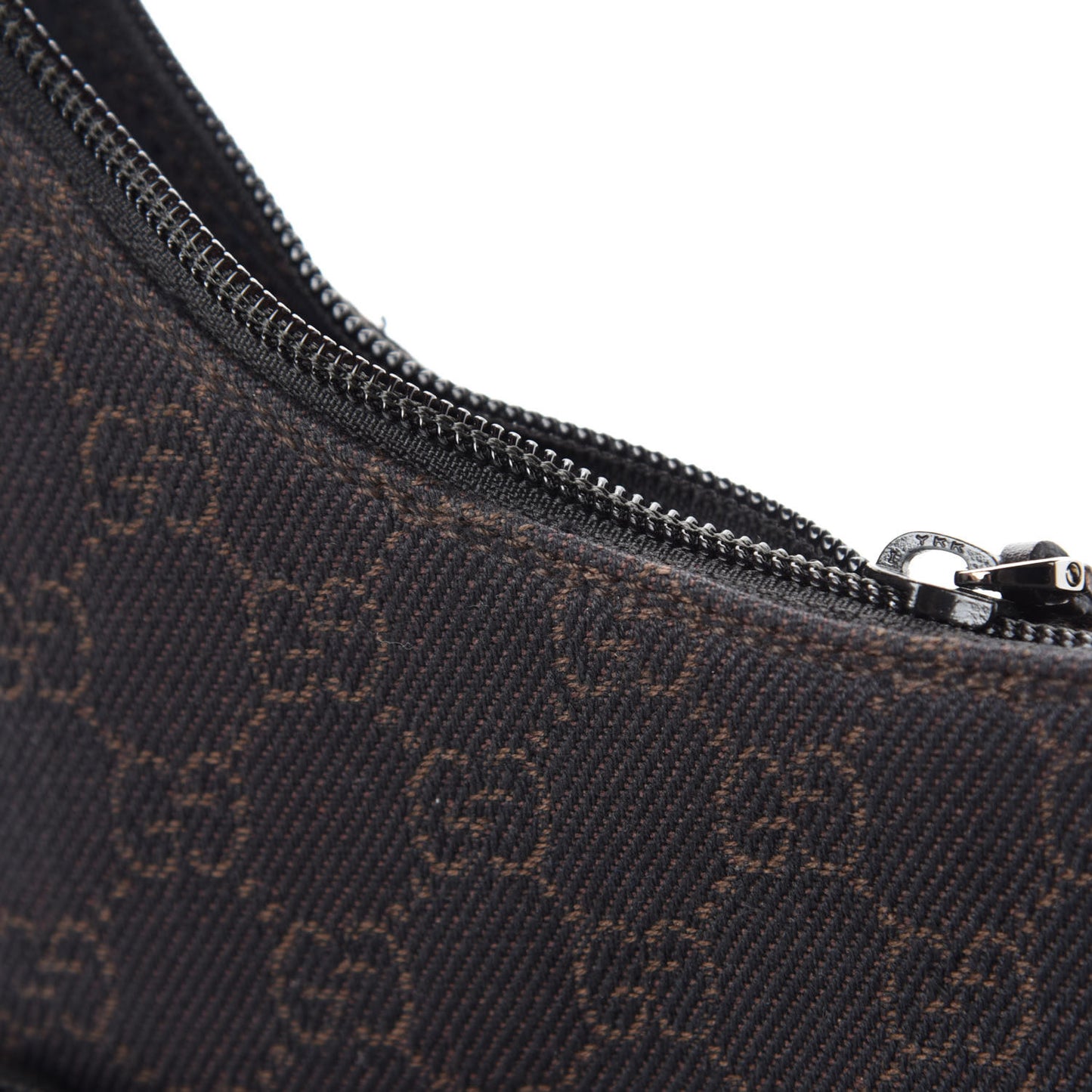 Denim Monogram Small Hobo Dark Brown