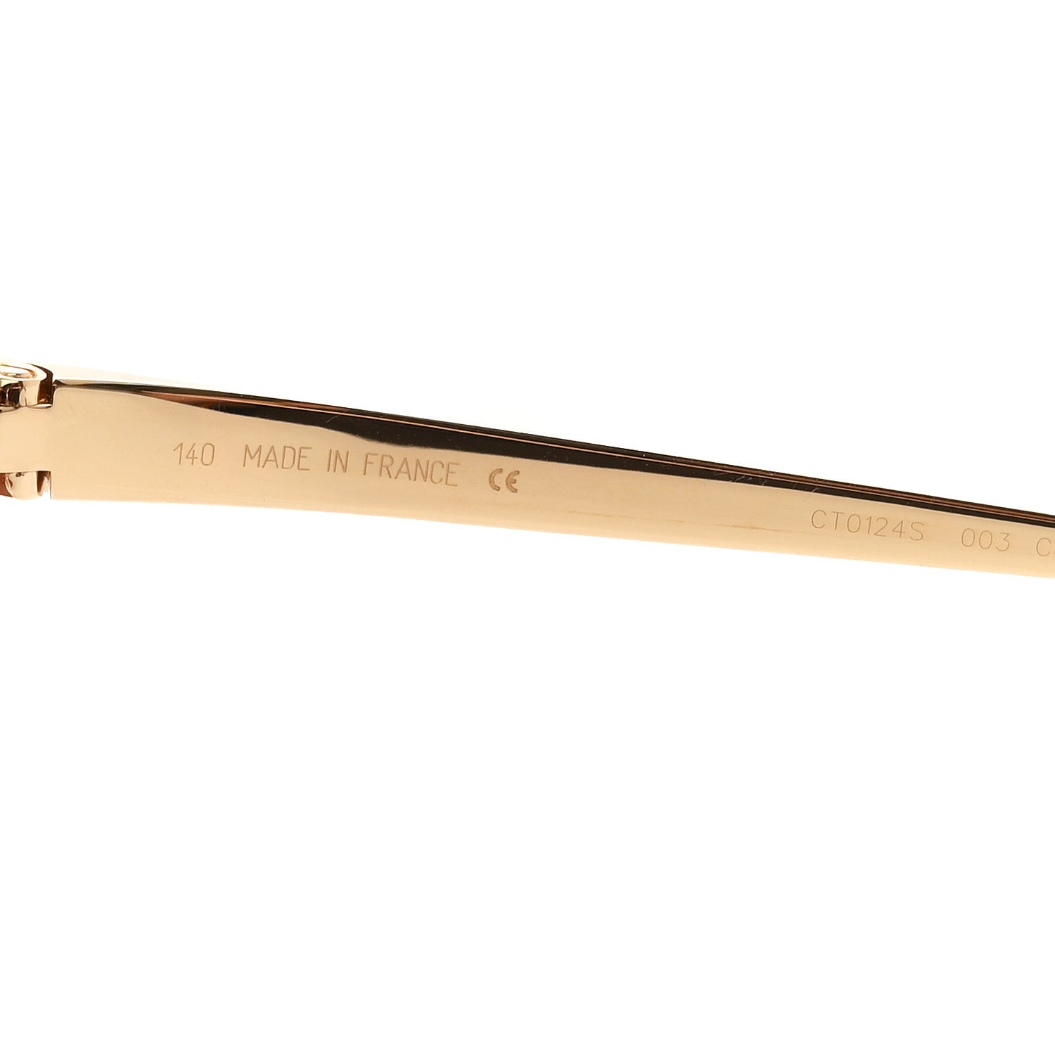 Cartier Panthere de Cartier Sunglasses CT0124S Gold 5 of 7