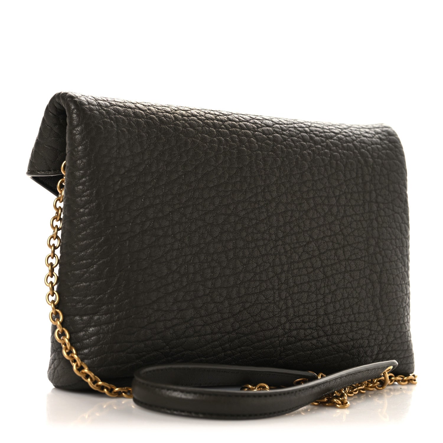 Saint Laurent Grained Lambskin Small Cassandre Chain Pouch Light Musk 3 of 10