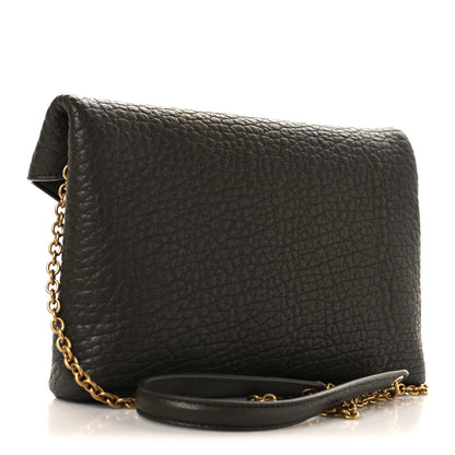 Saint Laurent Grained Lambskin Small Cassandre Chain Pouch Light Musk 3 of 10