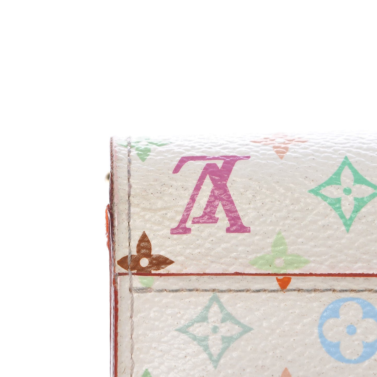 Monogram Multicolor Sarah Wallet NM White Litchi