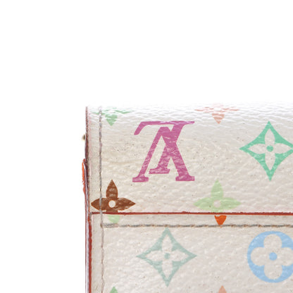 Louis Vuitton Monogram Multicolor Sarah Wallet NM White Litchi 10 of 12