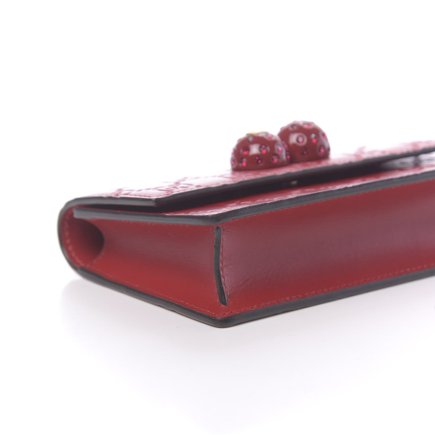 Gucci Guccissima Mini Cherry Chain Bag Hibiscus Red 7 of 9