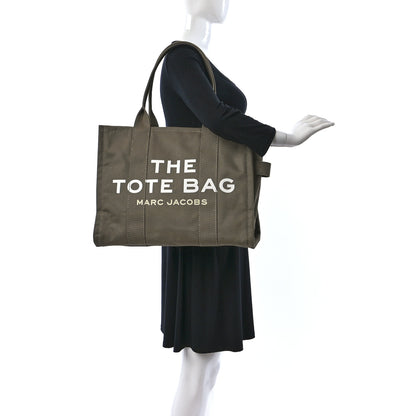 Marc Jacobs Canvas Large Summer Tote Bag Slate Green 3 of 9