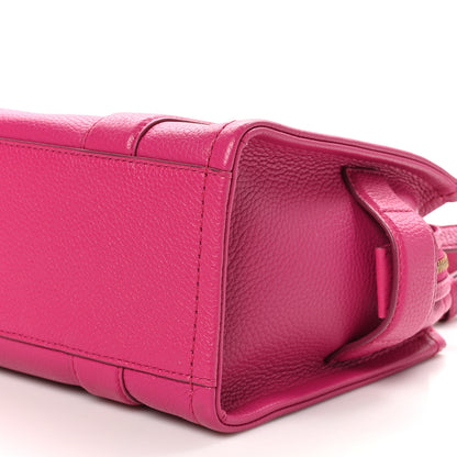 Marc Jacobs Grained Calfskin Small The Tote Bag Hot Pink 9 of 9