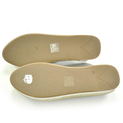 Prada Leather Espadrille Platform Shoes 36 Blue 5 of 8