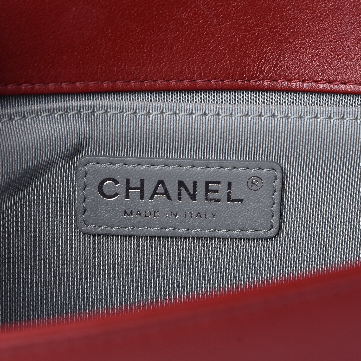 Chanel Calfskin Chevron Quilted Medium Boy Flap Dark Red 6 of 18