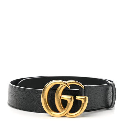 Gucci Textured Calfskin Double G 40mm Belt 90 36 Black 1 of 5