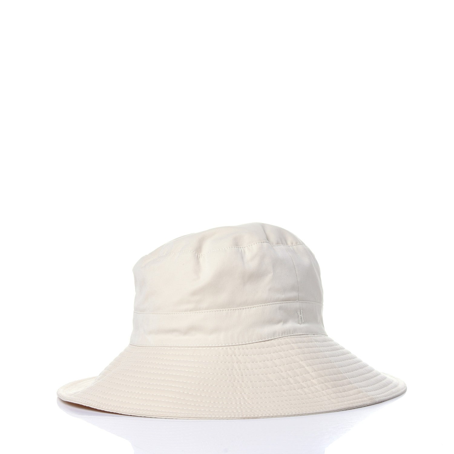 Hermes Polyester Nylon Bucket Hat 56 White 4 of 8