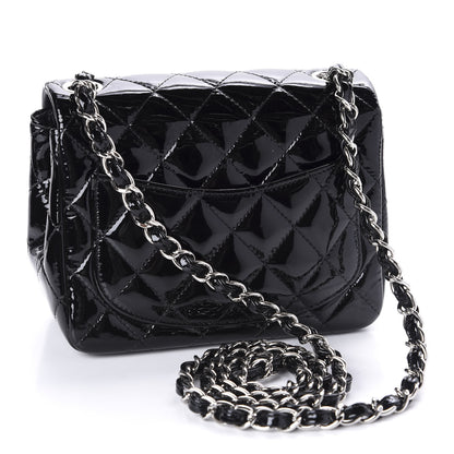 Chanel Patent Calfskin Quilted Mini Square Flap Black 3 of 10