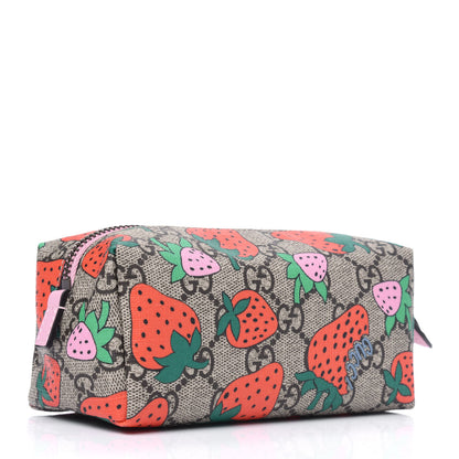 Gucci GG Supreme Monogram Strawberry Cosmetic Case 2 of 3