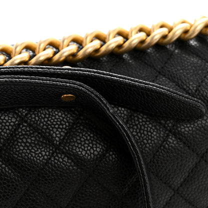 Chanel Caviar Quilted Medium Boy Flap Black 14 of 15