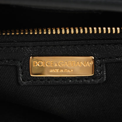Dolce & Gabbana Calfskin Hair Leopard Print Medium Miss Sicily Shopper Tote 6 of 6