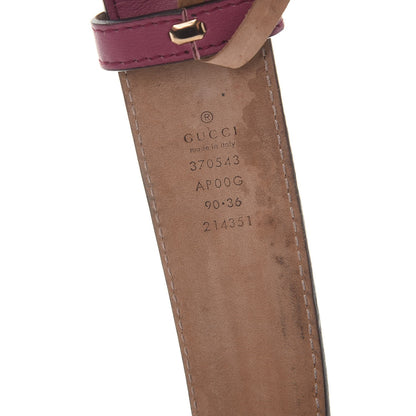 Gucci Moon Calfskin Interlocking G 37mm Belt 90 36 New Rosette 7 of 10