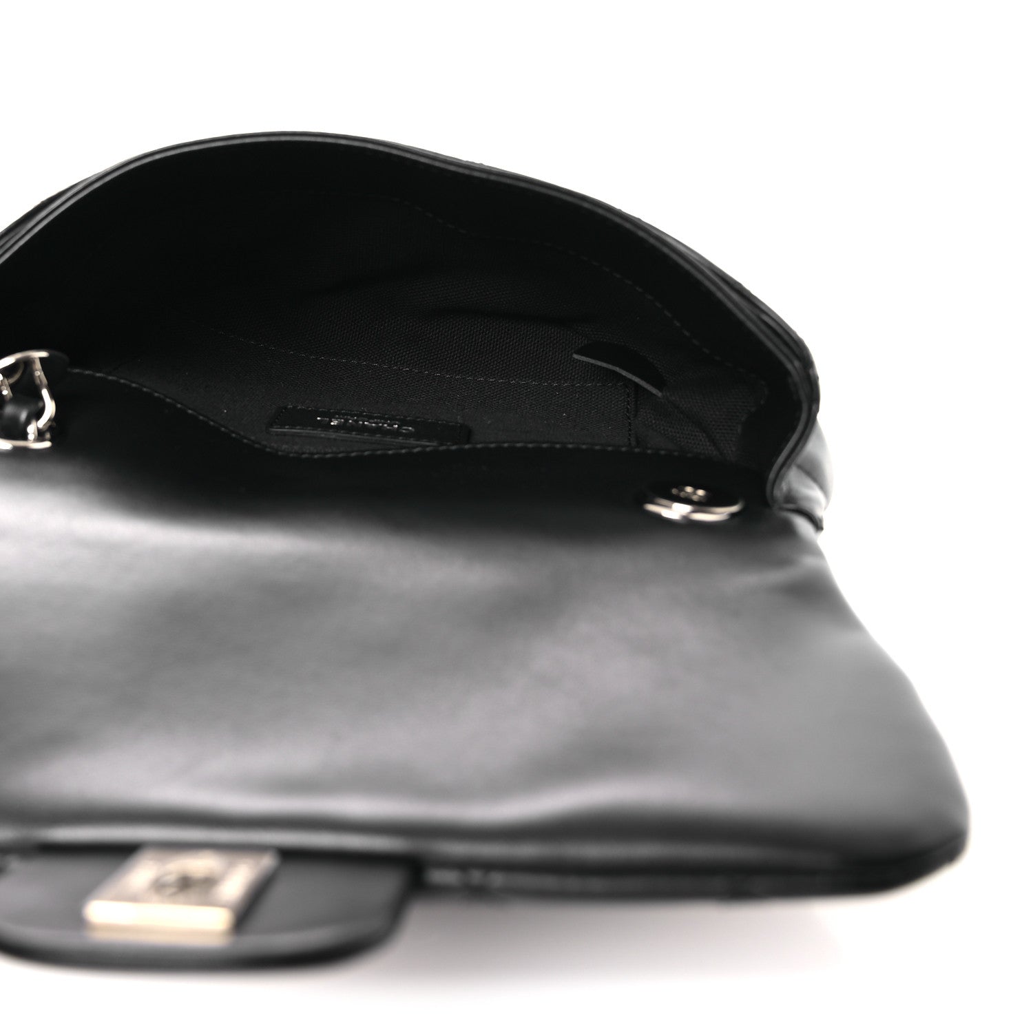 Chanel Calfskin Quilted CC Uniform Flap Belt Bag Black 5 of 13