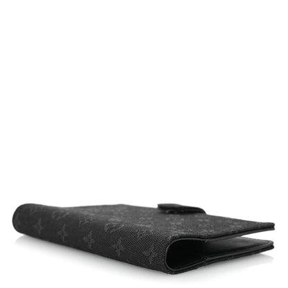 Louis Vuitton Mini Lin Small Ring Agenda Cover Black 4 of 6